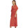 Vêtements Femme Robes Selmark Robe longue estivale à volants Mojito  Mare Orange