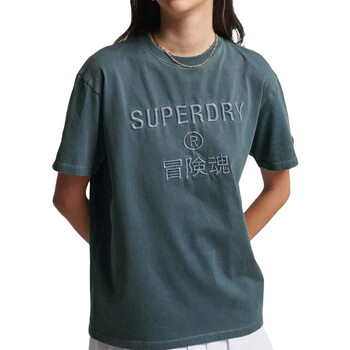 Vêtements Femme T-shirts manches courtes Superdry W1010829A Gris