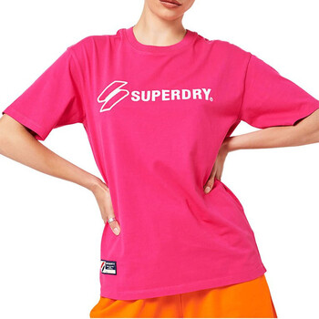 Vêtements Femme T-shirts manches courtes Superdry W1010825A Rose