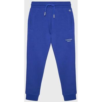 Vêtements Enfant Pantalons Calvin Klein Jeans IB0IB01282 STACK LOGO-C66 ULTRA BLUE Bleu