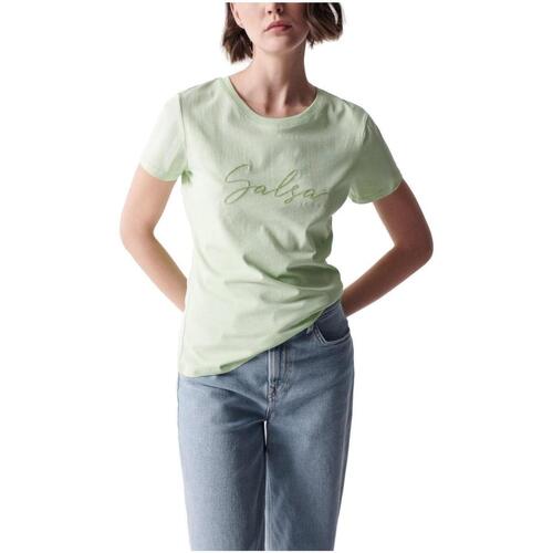 Vêtements Homme T-shirts manches st10181 Salsa  Vert