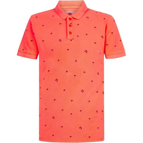 Vêtements Homme T-shirts jacket & Polos Petrol Industries Polo Palmiers Orange Orange