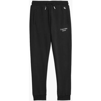 Vêtements Enfant Pantalons de survêtement Calvin Klein Jeans IB0IB01282 STACK LOGO-BEH BLACK Noir