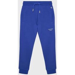 Vêtements Enfant Pantalons Calvin Klein Jeans IB0IB01282 STACK LOGO-C66 ULTRA BLUE Bleu