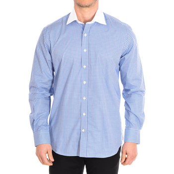 Vêtements Homme Chemises manches longues Cafe' Coton FIGUIER3-W-33LS Multicolore