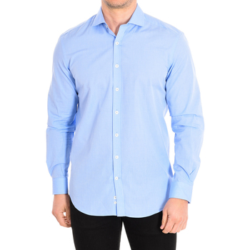 Vêtements Homme Chemises manches longues Cafe' Coton FILAFIL03-33LS Bleu
