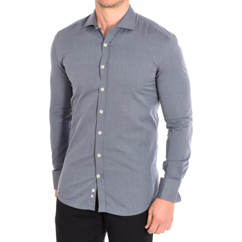 Vêtements Homme Chemises manches longues Cafe' Coton FILAFIL11-SLIM-G-55DC Gris