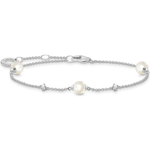 Montres & Bijoux Femme Bracelets Thomas Sabo Bracelet  argent perles de culture oxydes Blanc