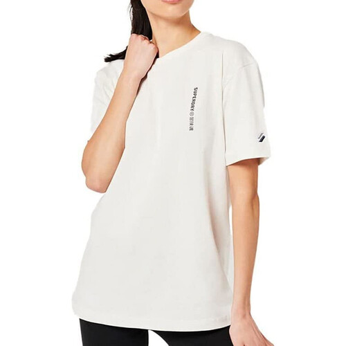 Vêtements Femme T-shirts manches courtes Superdry W1010830A Blanc