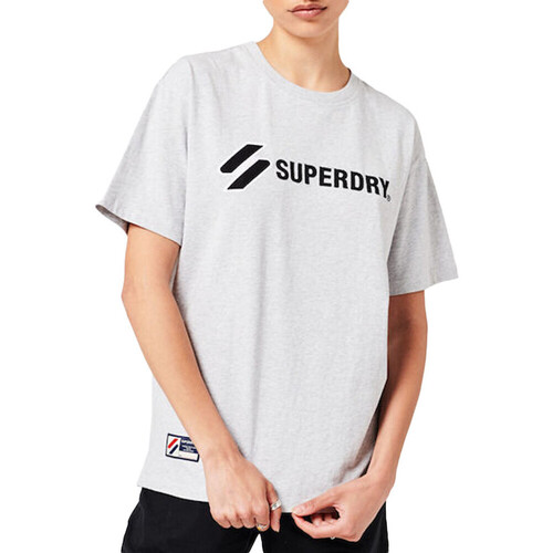 Vêtements Femme T-shirts manches courtes Superdry W1010825A Gris