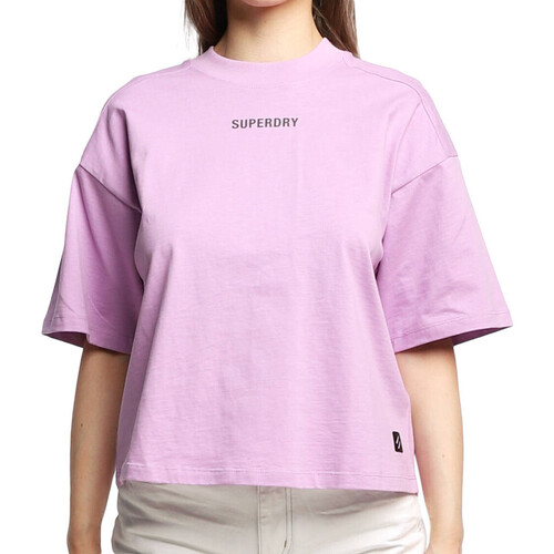 Vêtements Femme T-shirts manches courtes Superdry W1010813A Violet