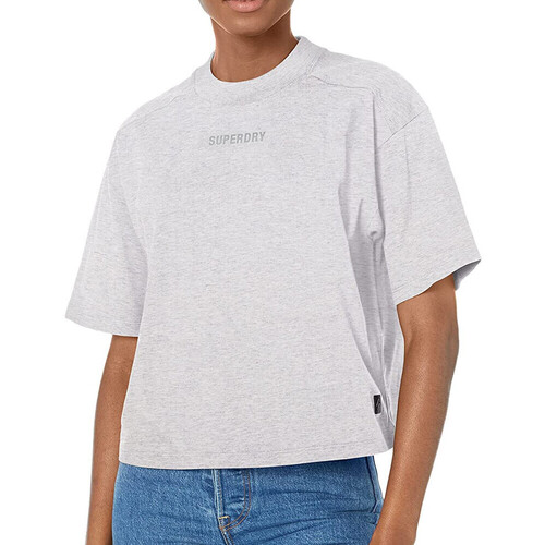 Vêtements Femme T-shirts manches courtes Superdry W1010813A Gris