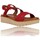 Chaussures Femme Sandales et Nu-pieds Suave Sandalias de Verano para Mujer con Cuña  Modelo 5105 Rouge