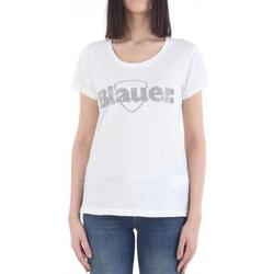 Vêtements Femme T-shirts manches courtes Blauer  Blanc