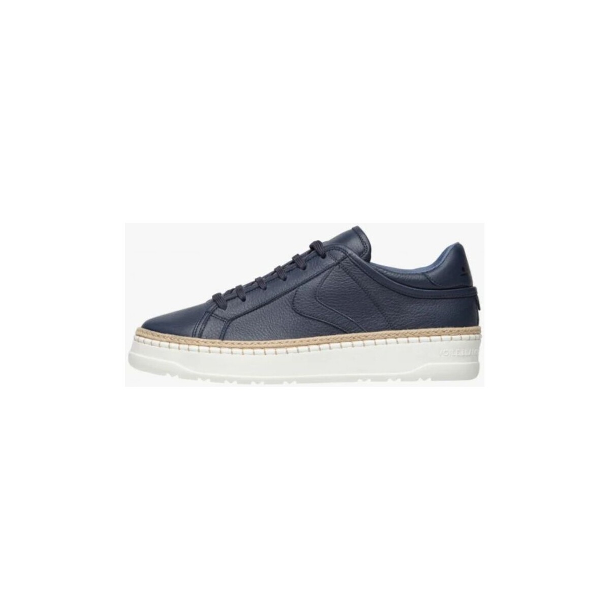 Chaussures Homme Baskets mode Voile Blanche  Bleu