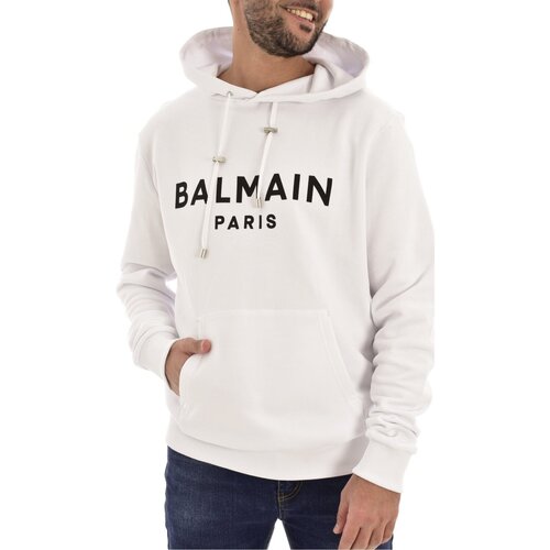 Vêtements Homme Sweats Balmain monogram YH1JR002 BB65 Blanc