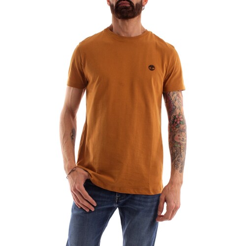Vêtements Homme T-shirts manches courtes trekking Timberland TB0A2BPRP471 Orange