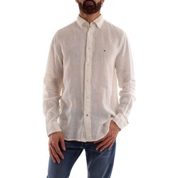 Vêtements Homme Chemises manches longues Tommy Hilfiger MW0MW30897 Blanc