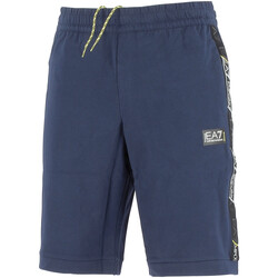 Vêtements Homme Shorts / Bermudas Ea7 Emporio velvet-effect Armani Short EA7 Emporio Bleu