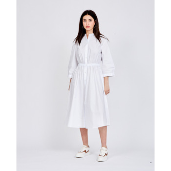 Vêtements Femme Robes EAX Robe longue avec fermeture boutonnée Blanc