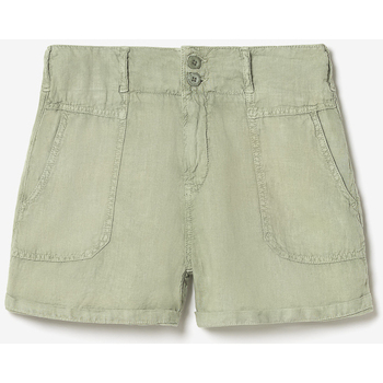 Vêtements Femme Shorts / Bermudas Pantalon Lc135 Marine L30ises Short pagode en lin kaki clair Blanc