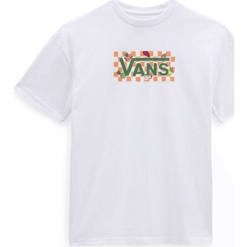 Vêtements Femme T-shirts manches courtes Vans Fruit Checkerboard Box Logo Blanc