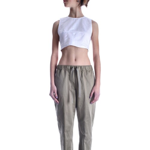 Vêtements Femme Débardeurs / T-shirts sans manche Semicouture S3SQ09 Blanc