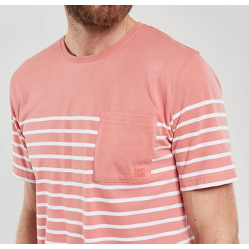 Armor Lux T-shirt coton col rond Rose