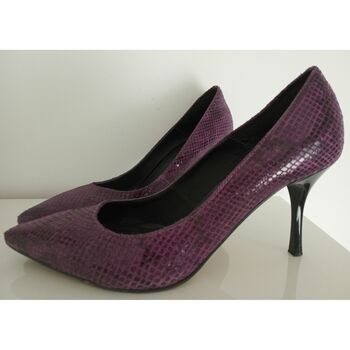 Chaussures Femme Escarpins éram Escarpins violet talons 8 cm T.39 tout cuir, en très bon état Violet