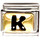 Montres & Bijoux Femme Bracelets Nomination Maillon  Alphabet lettre K Blanc