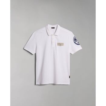 Vêtements Homme T-shirts & Polos Napapijri E-AMUNDSEN NP0A4H6A-0021 BRIGHT WHITE Blanc