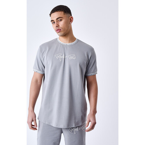 Vêtements Homme T-shirts & Polos Project X Paris Tee Shirt Mesh 2310019 Gris