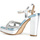 Chaussures Femme Sandales et Nu-pieds Café Noir C1MD9007 Argenté
