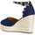 Chaussures Femme Sandales et Nu-pieds Café Noir C1XA9910 Bleu