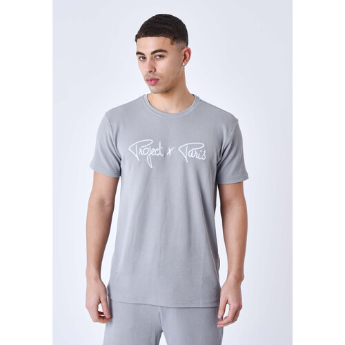 Vêtements Homme T-shirts & Polos Skinny Tuxedo Single Breasted Suit Jacket Tee Shirt T221011 Gris