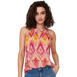 Vêtements Femme Tops / Blouses Only Top Alma Life Poly - Raspberry Rose Rose