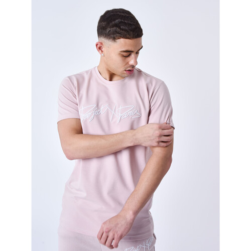 Vêtements Homme Tops / Blouses Project X Paris Tee Shirt 2020054 Rose
