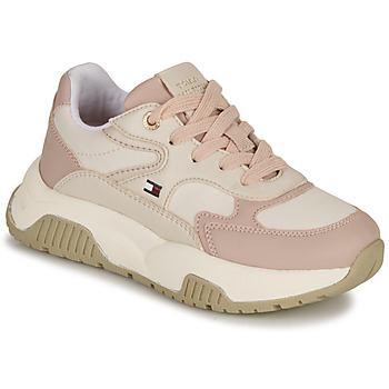 Chaussures Fille Baskets basses Tommy Hilfiger T3A9-33001-0208A295 Rose / Beige