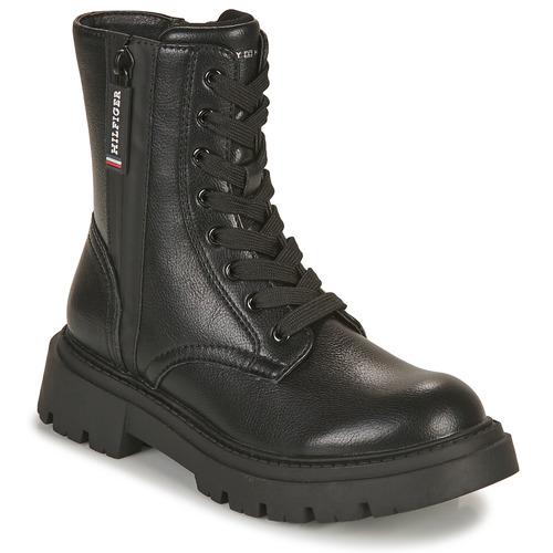 Chaussures Fille Boots nero Tommy Hilfiger HESTER Noir