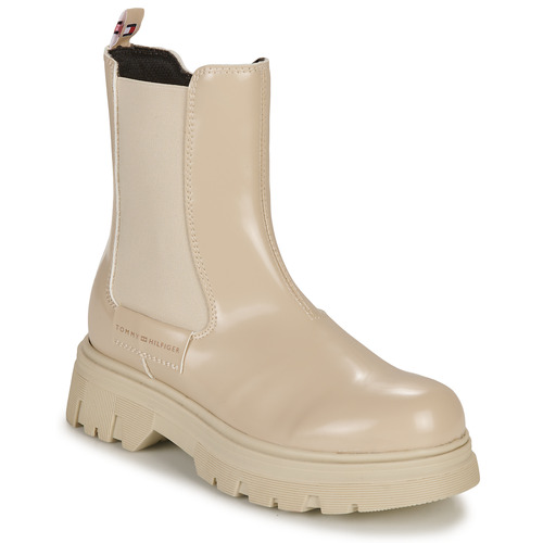 Chaussures Fille Boots Tommy Reporter Hilfiger CRISTINE Beige