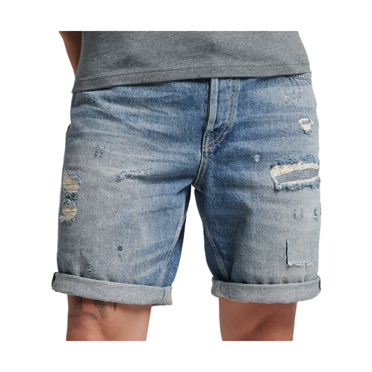 Vêtements Homme Shorts / Bermudas Superdry M7110294A Bleu