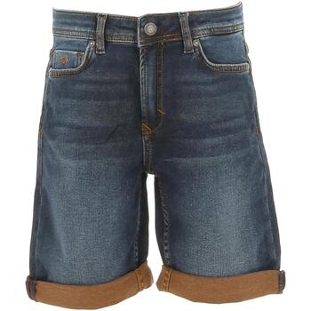 Vêtements Garçon Shorts halfhoge / Bermudas Kaporal Decox short jeans dark dual jr Bleu