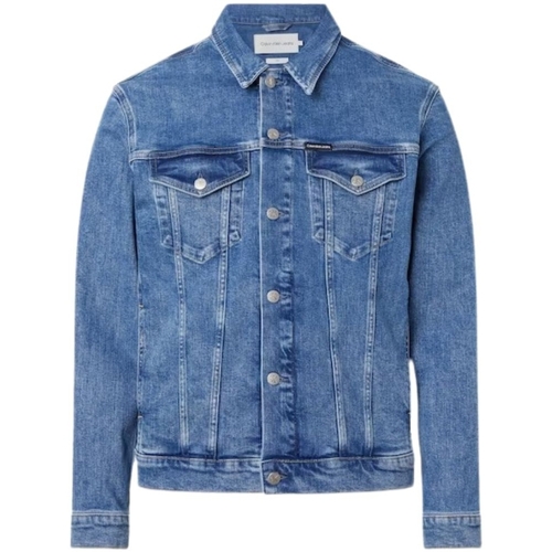 Calvin Klein Jeans Veste en jean Calvin Klein Ref 59338 1A4 Denim Bleu -  Livraison Gratuite | Spartoo ! - Vêtements Vestes Homme 84,92 €