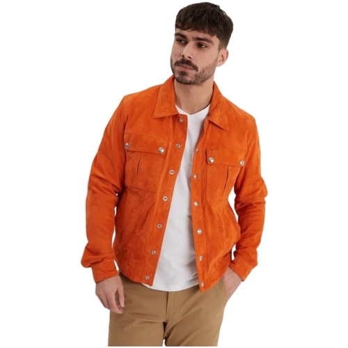 Vêtements Homme Vestes Daytona Veste en daim homme  Ref 59793 Orange Orange