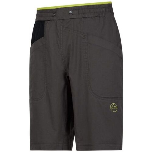 VêSet Homme Shorts / Bermudas La Sportiva Shorts Bleauser Homme Carbon/Lime Punch Gris