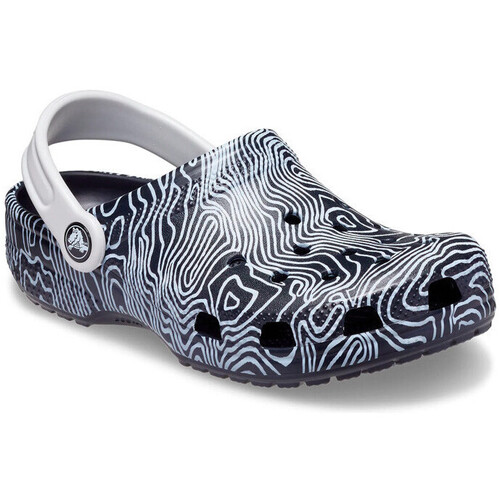 Chaussures Enfant Mules puff Crocs Sabot  CLASSIC TOPOGRAPHIC CLOG Gris
