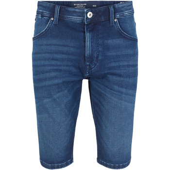 Vêtements Homme Shorts / Bermudas Tom Tailor Pantacourt coton droit Bleu
