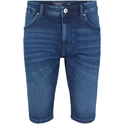 Vêtements Homme Shorts / Bermudas Tom Tailor Pantacourt coton droit Bleu