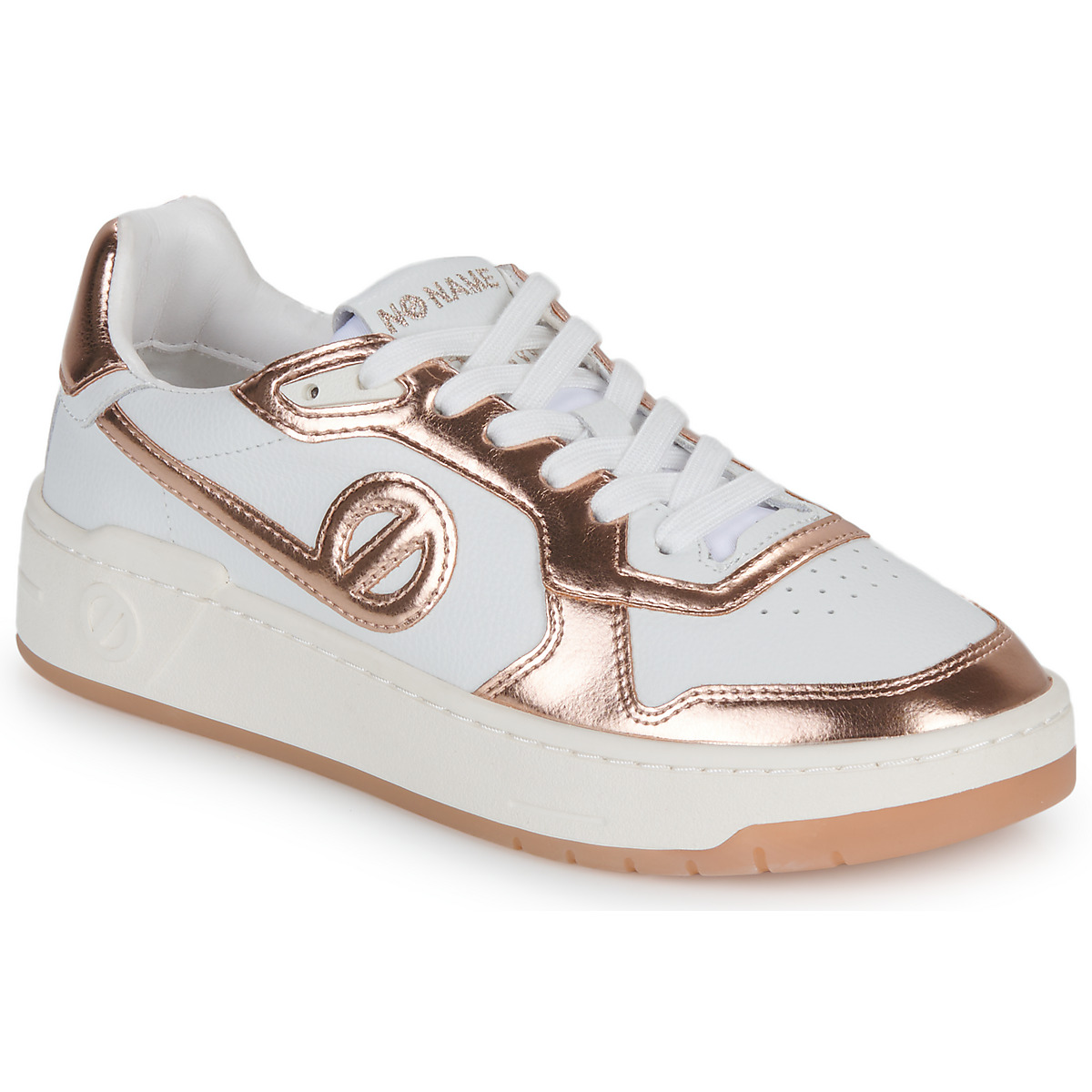 Chaussures Femme Baskets basses No Name KELLY shearling SNEAKER Blanc / Rose Doré