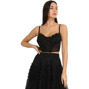 Vêtements Femme Tops / Blouses La Modeuse 66128_P153501 Noir